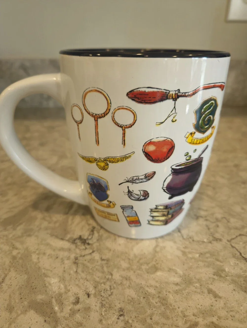 NEW HOGWARTS Harry Potter Icons Extra Large 25oz White Stoneware Coffee Mug